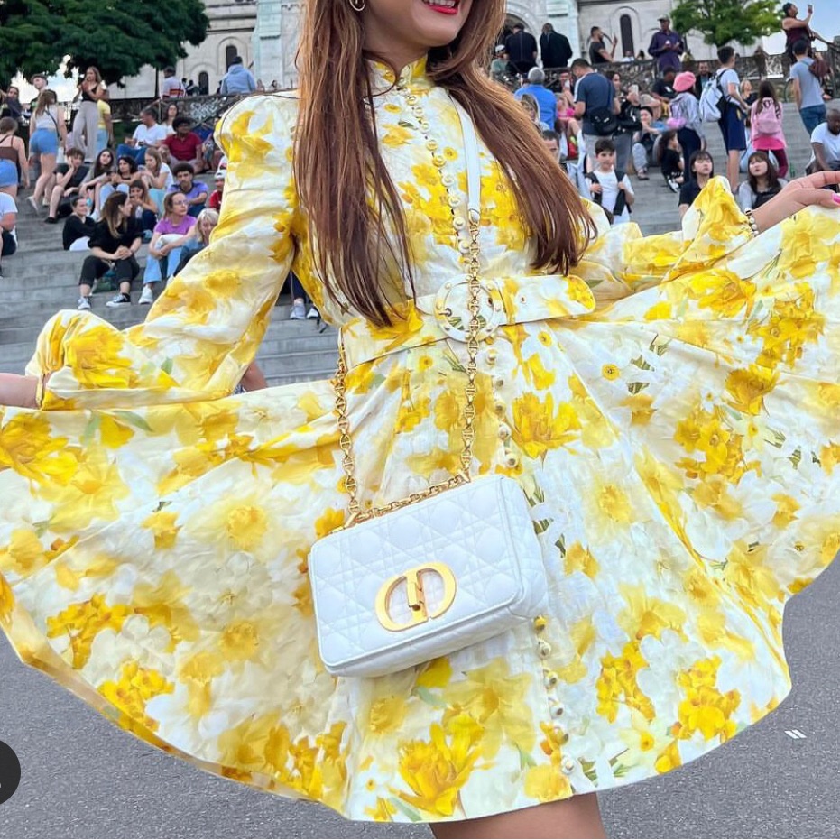 Zimmermann Wonderland Belted Floral Minidress
